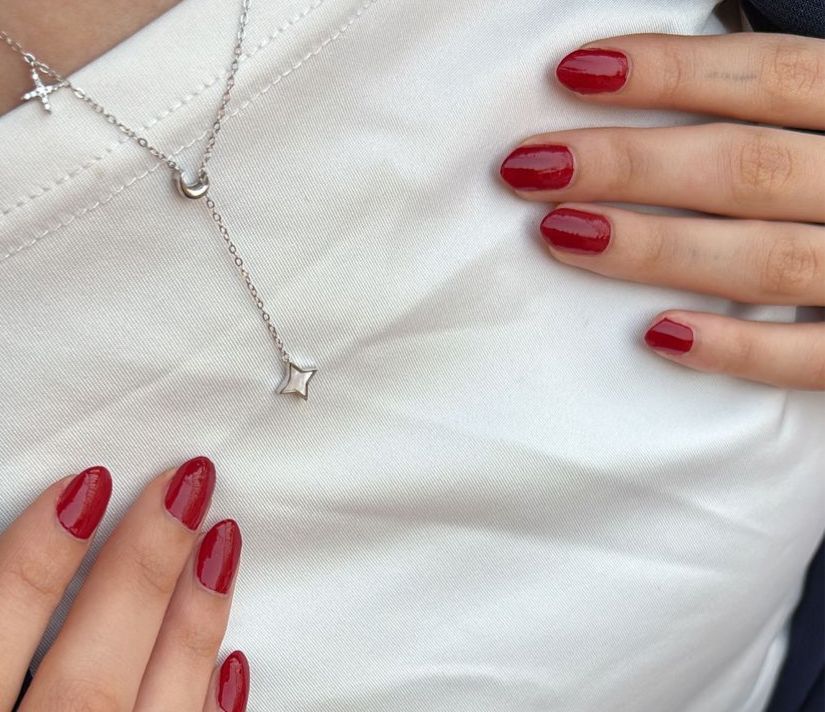 قلادة نجمة من الفضة الإسترلينية 925 مطلية بالذهب عيار 18 قيراط للنساء