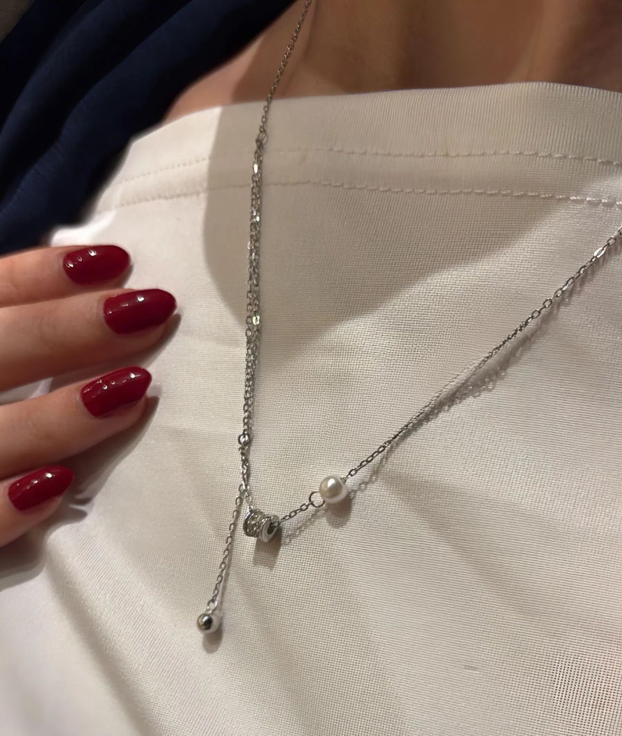 قلادة شرابة فاخرة من الفضة الإسترلينية 925 للنساء